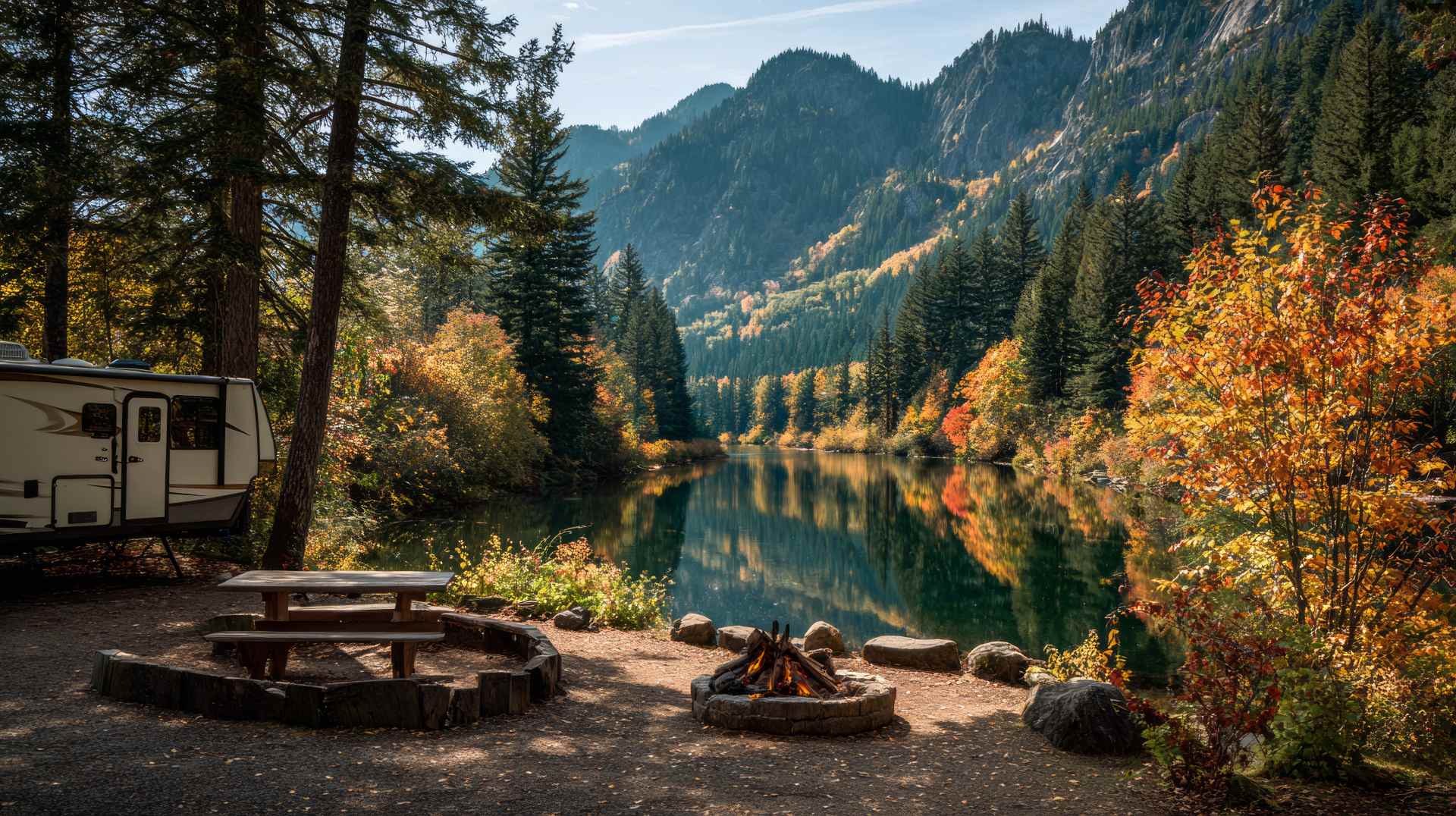 Camping at Banff
